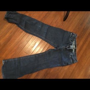 Mossimo straight leg dark blue jeans